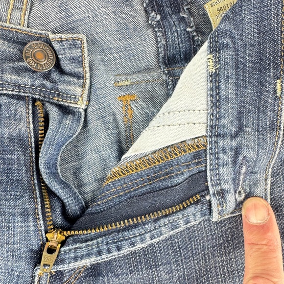 7 For All Man Kind Straight Leg Vintage Wash Denim Jeans - Picture 5 of 11